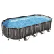 Каркасний басейн Bestway Wood Style 5611T (732х366х122 см) з картриджним фільтром та драбиною