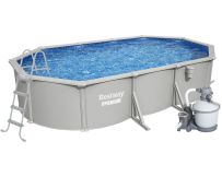 Збірний басейн Bestway Hydrium 56369 (610х360х122 см) з піщаним фільтром, драбиною та тентом