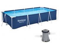 Каркасний басейн Bestway 56424 (400х211х81 см) з картриджним фільтром