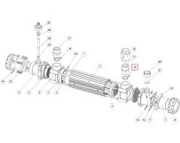 Ущільнювальне кільце муфти теплообмінника Elecro Z-IM-HE-NS під контур опалення