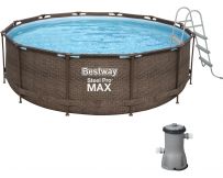 Каркасний басейн Bestway Ротанг 56709 (366х100 см) з картриджним фільтром та драбиною
