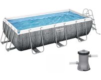 Каркасний басейн Bestway 56721 (404х201х100 см) з картриджним фільтром та драбиною