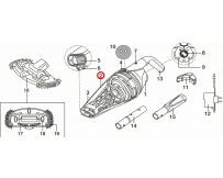 Корпус під фільтр Kokido прозорий для пилососа Telsa EV50