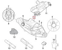 Блок мотора з акумулятором Kokido для пилососа Voltera 25 (EV25ASM01)