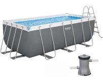 Каркасний басейн Bestway 56456 (412х201х122 см) з картриджним фільтром та драбиною