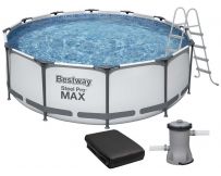 Каркасний басейн Bestway 56420 (366х122 см) з картриджним фільтром, тентом і драбиною