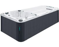 Плавальний СПА-басейн Passion Spas Dynamic Deep (590x227x155 см), Сріблясто-білий