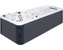 Плавальний СПА-басейн Passion Spas Vitality Deep (708x225x155 см), Сріблясто-білий