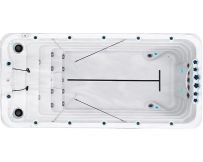 Плавальний СПА-басейн Passion Spas Fitness 2 Deep (500x228x152 см), Сріблясто-білий