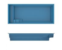 Композитний басейн Compass Pools XL-Lounger (954x407x151 см)
