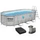 Каркасний басейн Bestway 56716 (549х274х122 см) з картриджним фільтром, драбиною та тентом