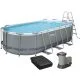 Каркасний басейн Bestway 56710 (549х274х122 см) з картриджним фільтром, драбиною та захисним тентом