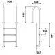Сходи для басейну Flexinox Muro (3 сходинки), AISI-316L
