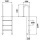Сходи для басейну Flexinox Muro (4 сходинки), AISI-316L
