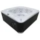 Переливний СПА-басейн Aquajoy Serenity (250х230х96 см), Сріблясто-білий мармур