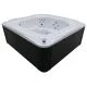 Переливний СПА-басейн Aquajoy Serenity (250х230х96 см), Сріблясто-білий мармур