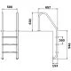 Сходи для басейну Flexinox Standard Nero (3 сходинки) Black, AISI-316L