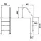 Сходи для басейну Flexinox Standard (5 сходинок), AISI-316L