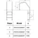 Сходи для басейну Hayward Munich (3 сходинки), для широкого борту, AISI-316