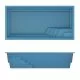 Композитний басейн Compass Pools Aqua 77 (774x355x151 см)