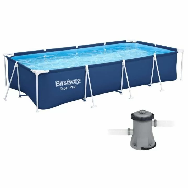 Каркасний басейн Bestway 56424 (400х211х81 см) з картриджним фільтром