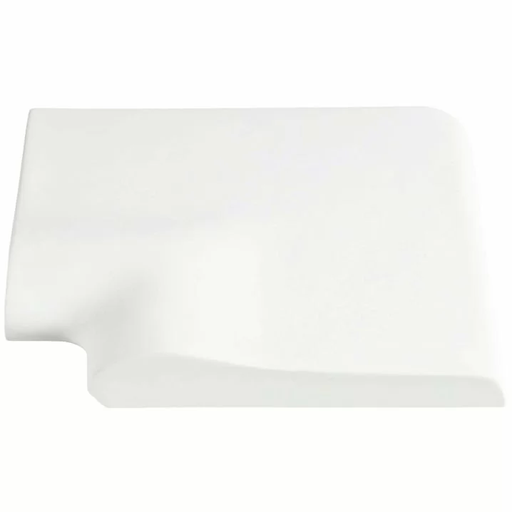 Кутовий копінговий камінь Aquazone 250x300x50-25 мм, білий