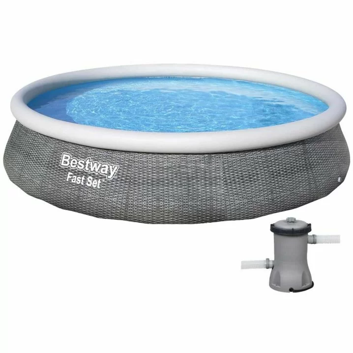 Надувний басейн Bestway 57376 (396x84 см) з картриджним фільтром