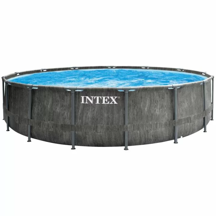 Каркасний басейн Intex 26742 GREYWOOD (457х122 см) з картриджним фільтром, драбиною та тентом