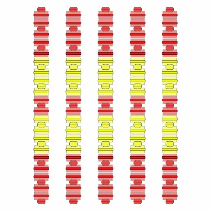 Розділювач доріжки Hayward Big Red/Yellow, AISI 316, 50 м
