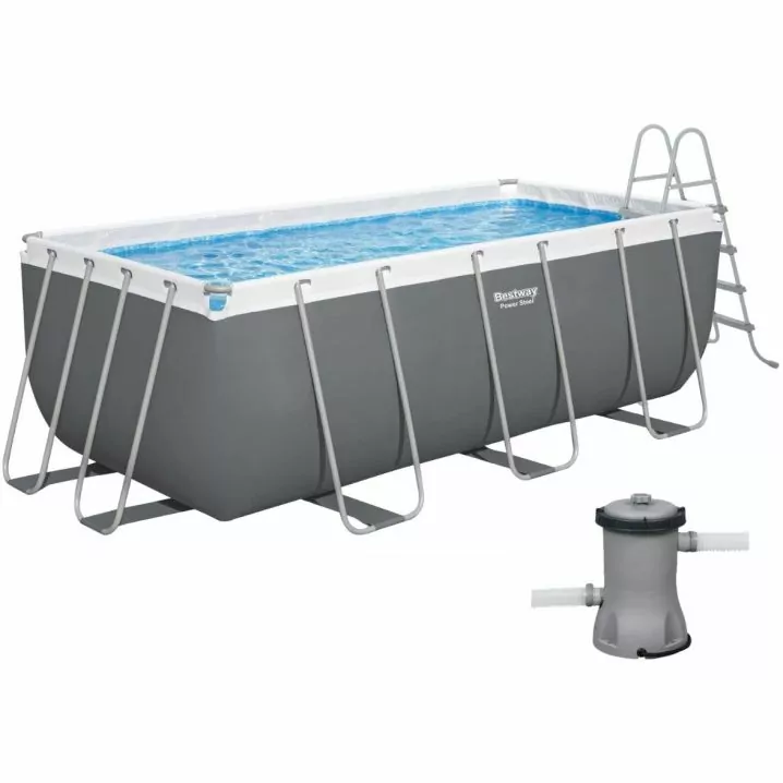 Каркасний басейн Bestway 56456 (412х201х122 см) з картриджним фільтром та драбиною