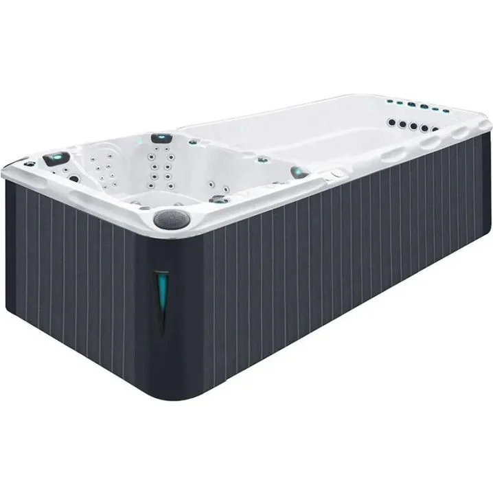 Плавальний СПА-басейн Passion Spas Dynamic (590x227x126 см), Сріблясто-білий