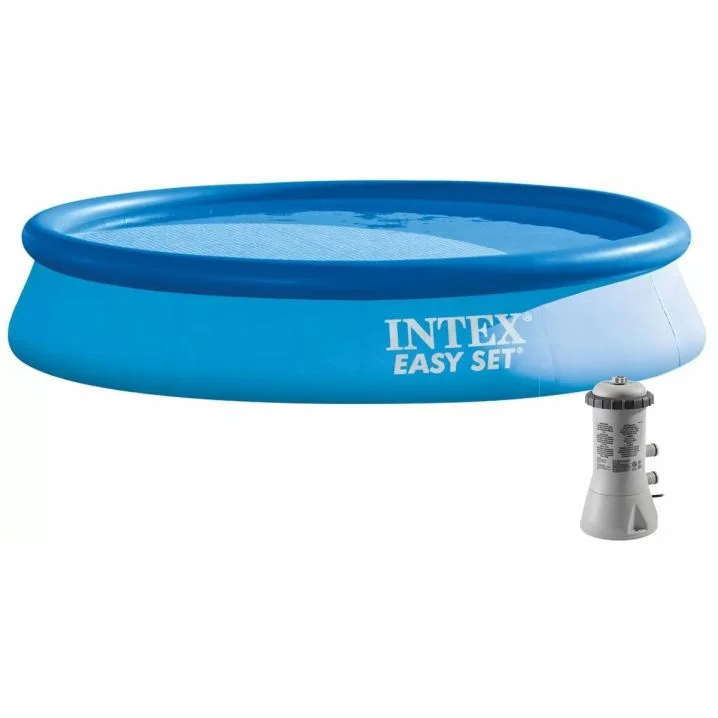 Надувний басейн Intex 28142 (396х84 см) з картриджним фільтром