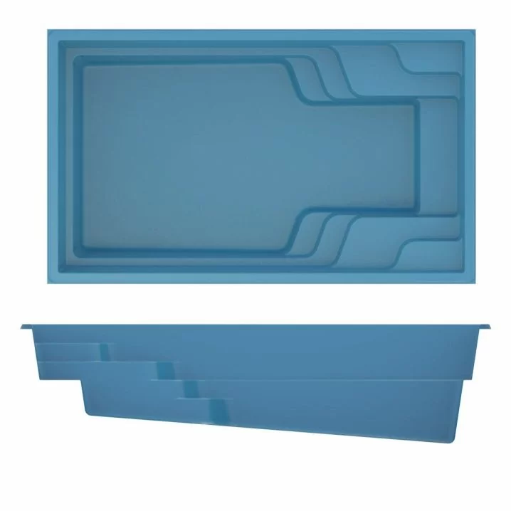 Композитний басейн Compass Pools X-Trainer 58 (578x344x152 см)