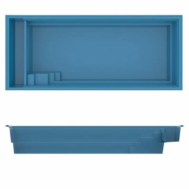 Композитний басейн Compass Pools XL-Lounger (954x407x151 см)