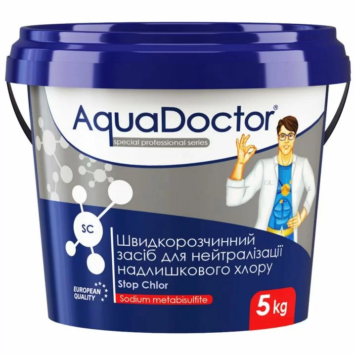 Засіб для нейтралізації надлишкового хлору AquaDoctor SC Stop Chlor