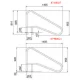 Поручень Flexinox 87168027 для римських сходів FX-02 (1405 мм, анкер, AISI-316L)